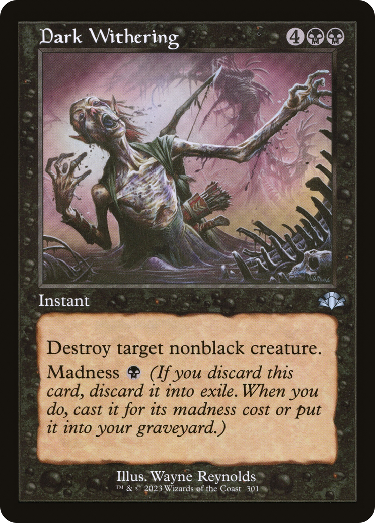 Image of Dark Withering (Retro) [Dominaria Remastered]
