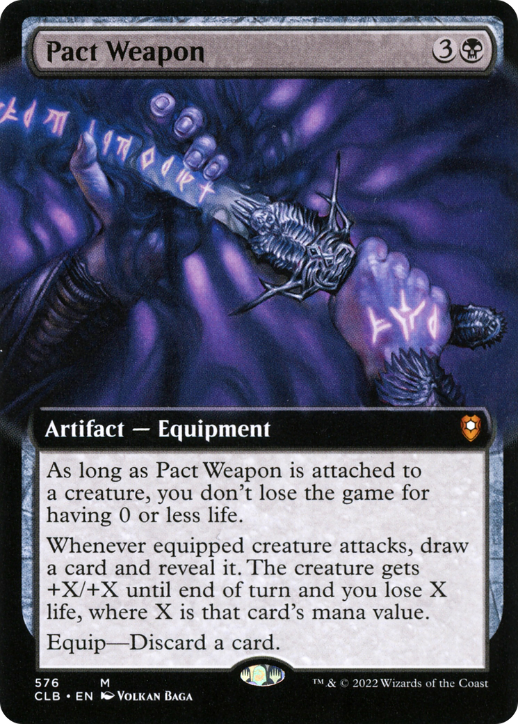 Image of Pact Weapon (Extended Art) [Commander Legends: Battle for Baldur's Gate]