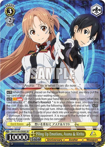 Image of Piling Up Emotions, Asuna & Kirito [Sword Art Online Animation 10th Anniversary]