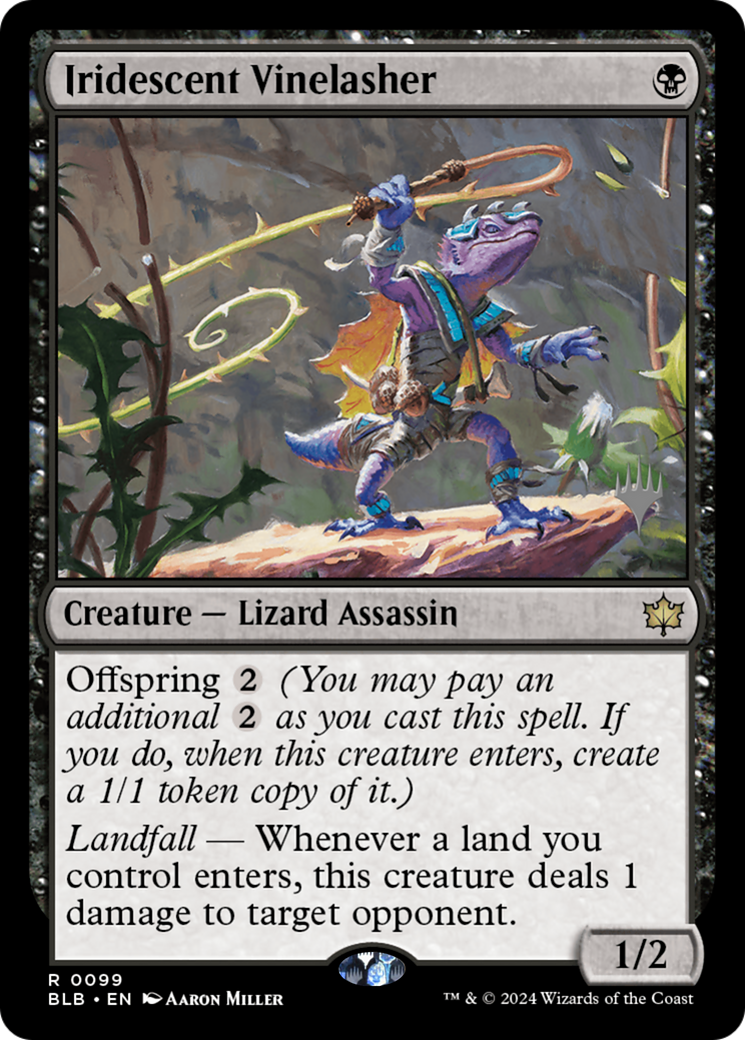 Image of Iridescent Vinelasher (Promo Pack) [Bloomburrow Promos]
