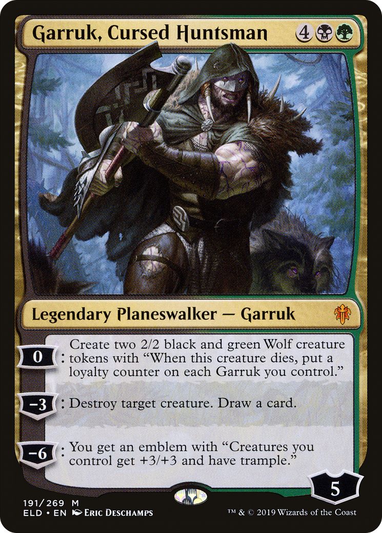 Image of Garruk, Cursed Huntsman [Throne of Eldraine]