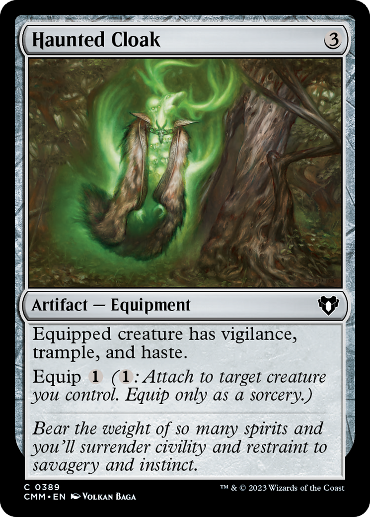 Image of Haunted Cloak [Commander Masters]