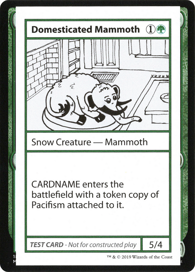 Image of Domesticated Mammoth (2021 Edition) [Mystery Booster Playtest Cards]