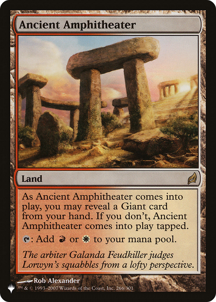 Image of Ancient Amphitheater (LRW) [The List]