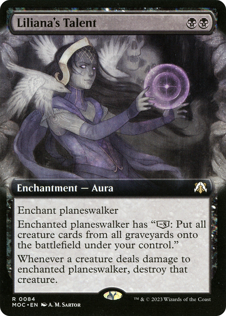 Image of Liliana's Talent (Extended Art) [March of the Machine Commander]
