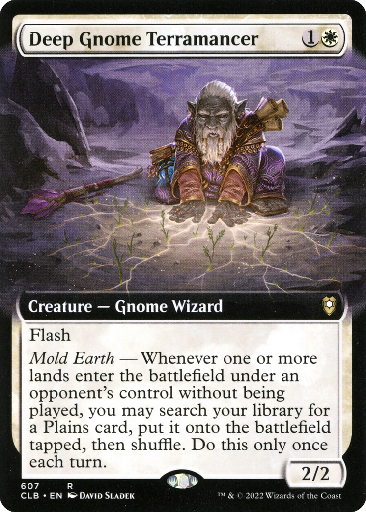 Image of Deep Gnome Terramancer (Extended Art) [Commander Legends: Battle for Baldur's Gate]