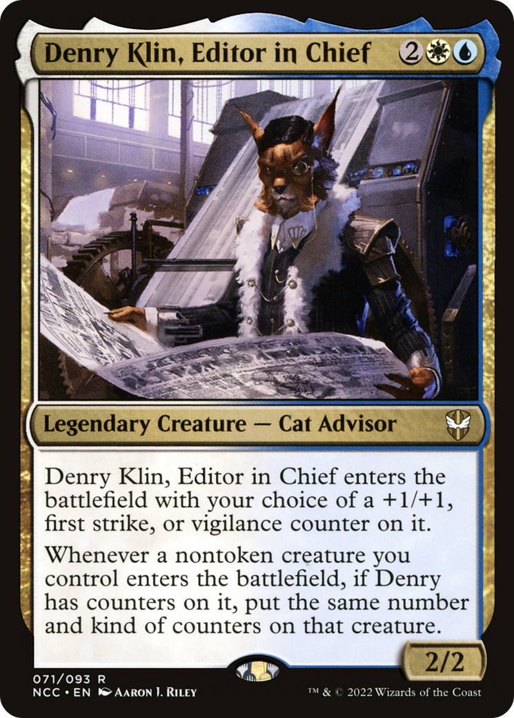 Image of Denry Klin, Editor in Chief [Streets of New Capenna Commander]