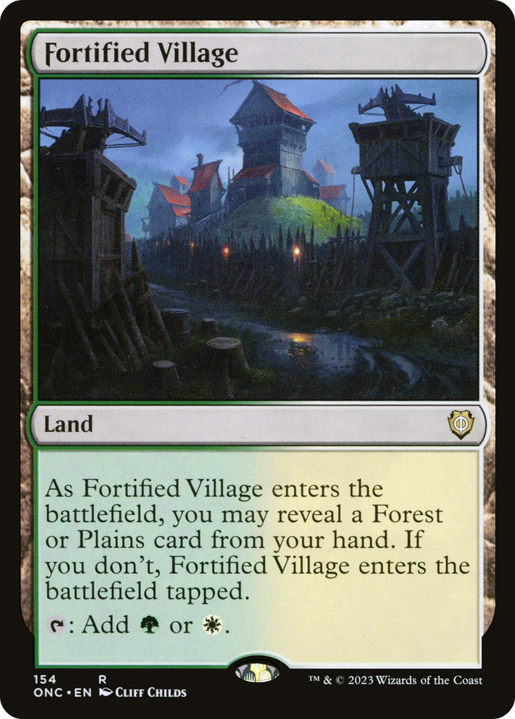Image of Fortified Village [Phyrexia: All Will Be One Commander]