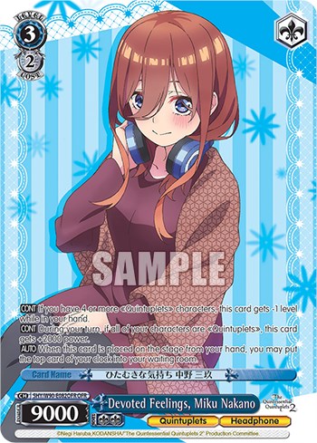 Image of Devoted Feelings, Miku Nakano (5HY/W90-E082OFR OFR) [The Quintessential Quintuplets 2]
