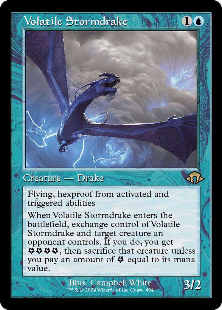 Image of Volatile Stormdrake (Retro) [Modern Horizons 3]