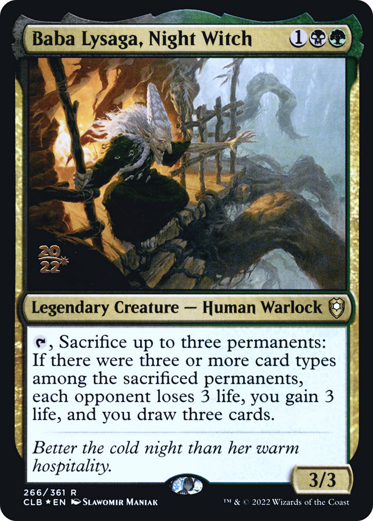 Image of Baba Lysaga, Night Witch [Commander Legends: Battle for Baldur's Gate Prerelease Promos]