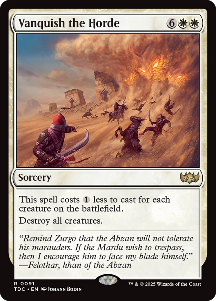 Image of Vanquish the Horde [Tarkir: Dragonstorm Commander]