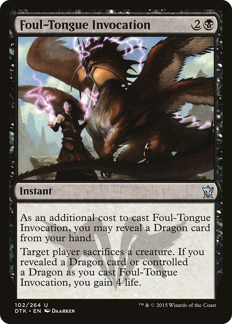Image of Foul-Tongue Invocation [Dragons of Tarkir]
