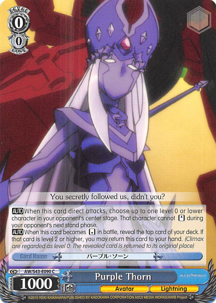 Image of Purple Thorn (AW/S43-E090 C) [Accel World -Infinite Burst-]