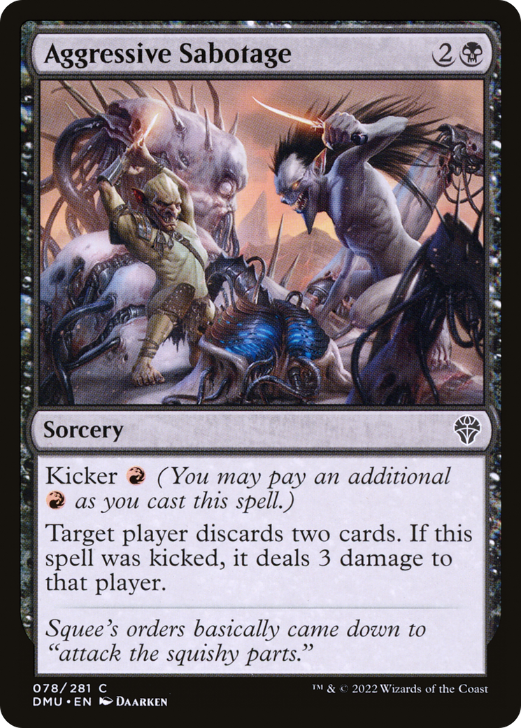 Image of Aggressive Sabotage [Dominaria United]