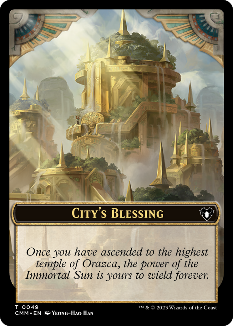 Image of City's Blessing Token [Commander Masters Tokens]