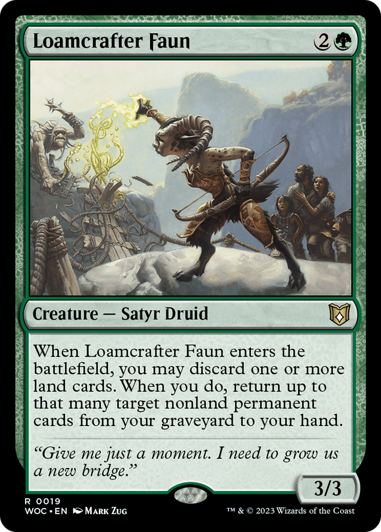 Image of Loamcrafter Faun [Wilds of Eldraine Commander]