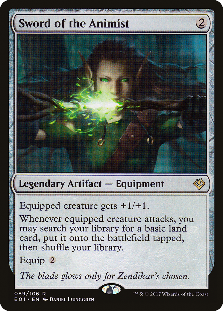 Image of Sword of the Animist [Archenemy: Nicol Bolas]