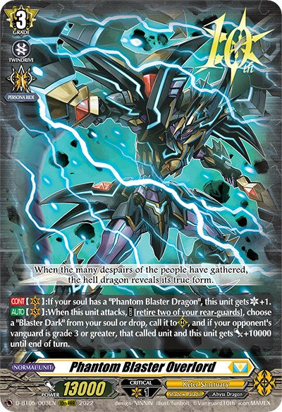 Image of Phantom Blaster Overlord (D-BT05/003EN) [Triumphant Return of the Brave Heroes]