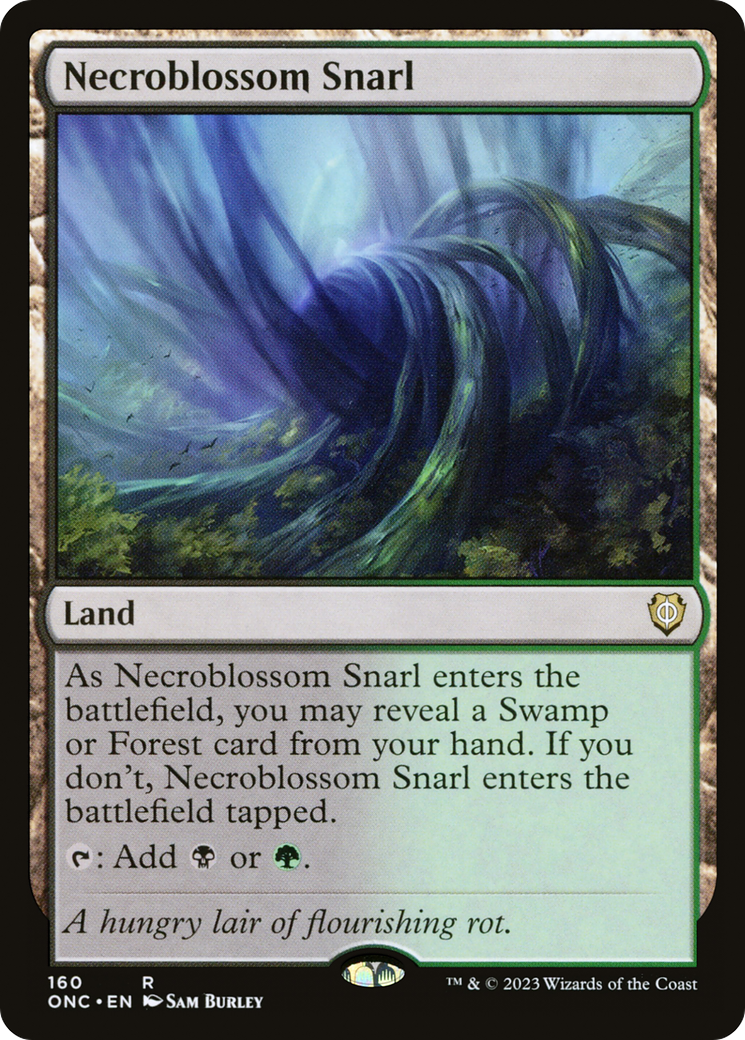 Image of Necroblossom Snarl [Phyrexia: All Will Be One Commander]