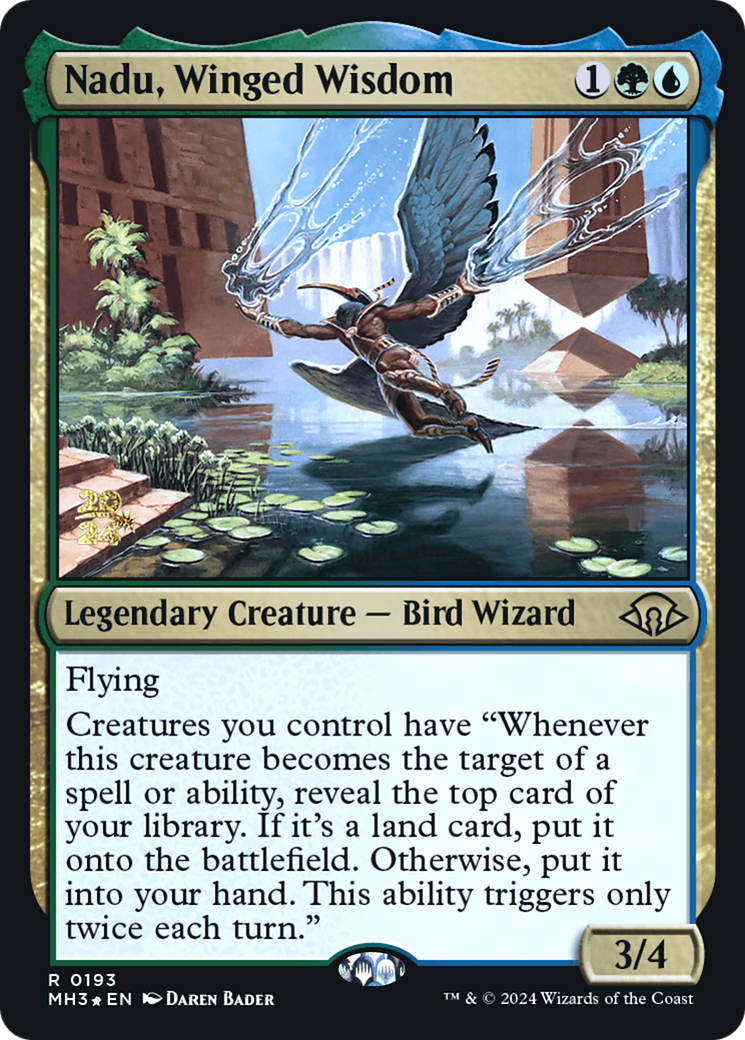 Image of Nadu, Winged Wisdom [Modern Horizons 3 Prerelease Promos]