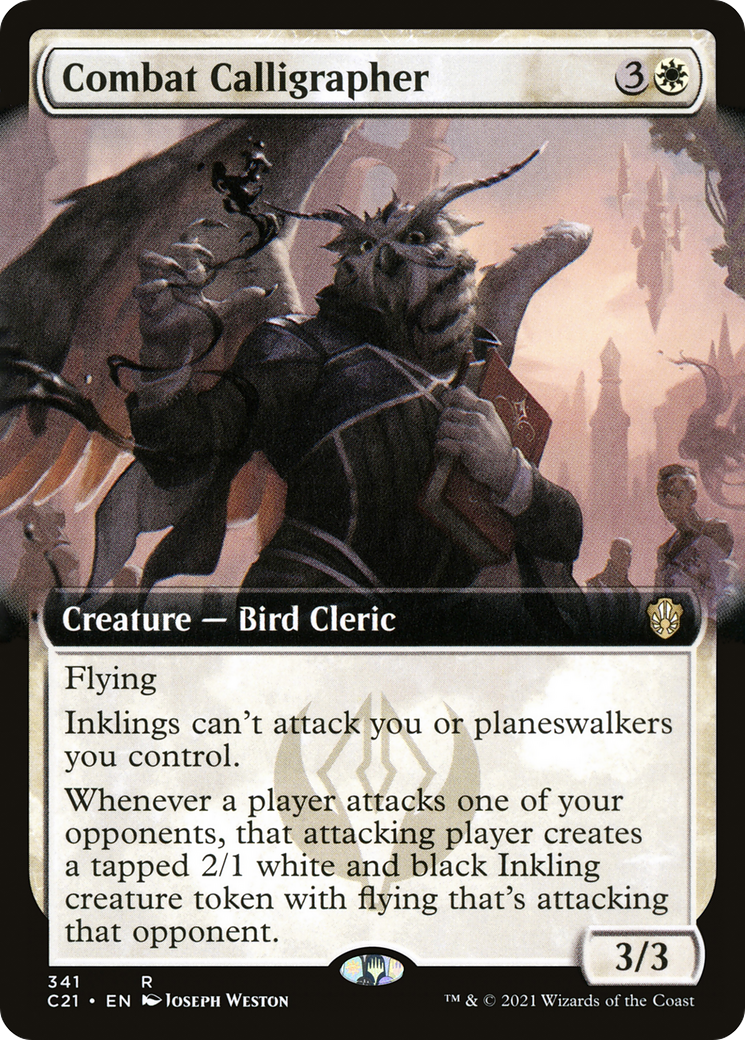 Image of Combat Calligrapher (Extended Art) [Commander 2021]