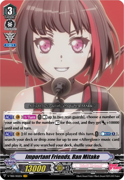 Image of Important Friends, Ran Mitake (V-TB01/002EN) [BanG Dream! FILM LIVE]