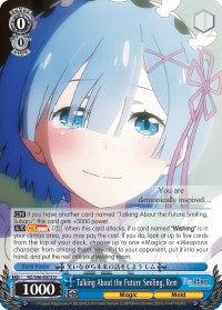 Image of Talking About the Future Smiling, Rem (RZ/S46-E072 U) [Re:ZERO]