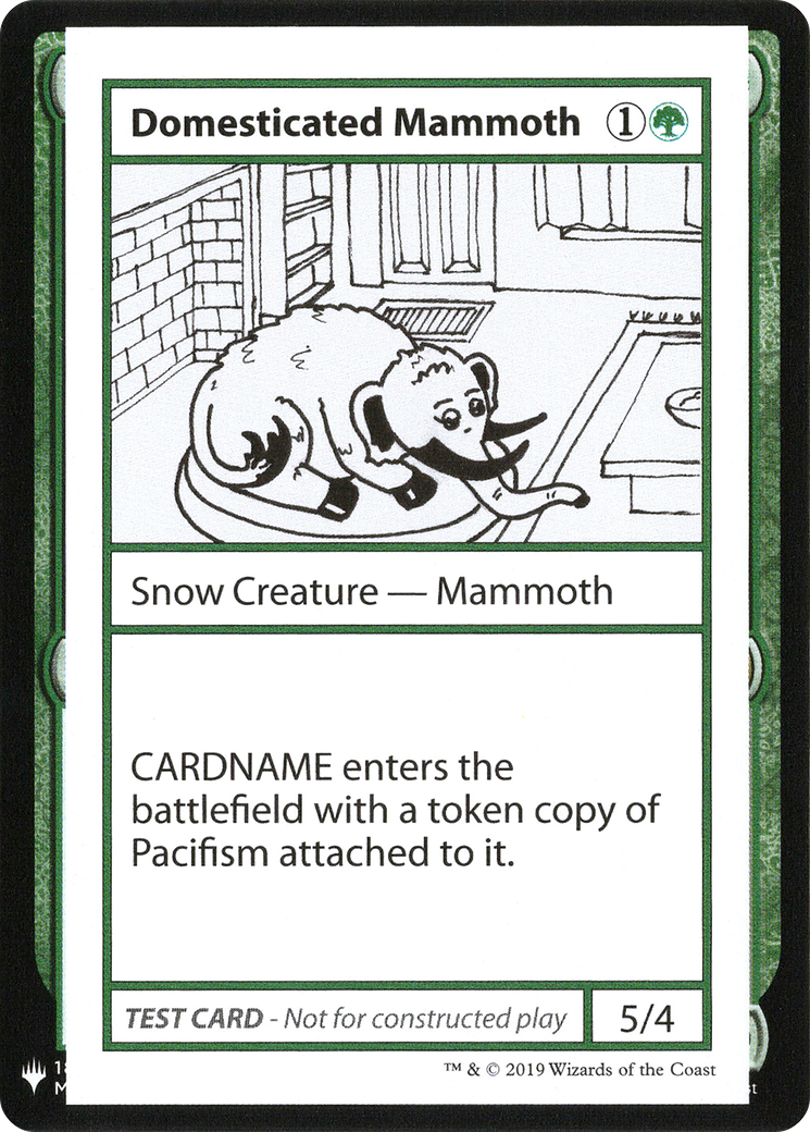 Image of Domesticated Mammoth [Mystery Booster Playtest Cards]