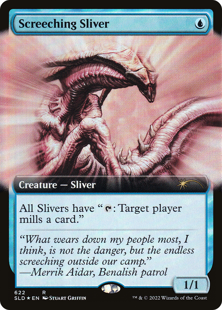 Image of Screeching Sliver (Extended Art) [Secret Lair Drop Promos]
