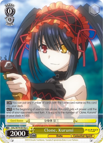 Image of Clone, Kurumi (DAL/W79-E018a C) [Date A Live]