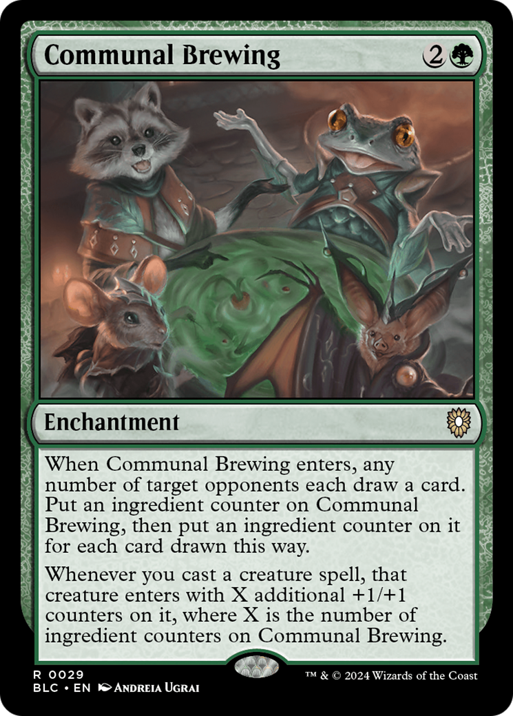 Image of Communal Brewing [Bloomburrow Commander]