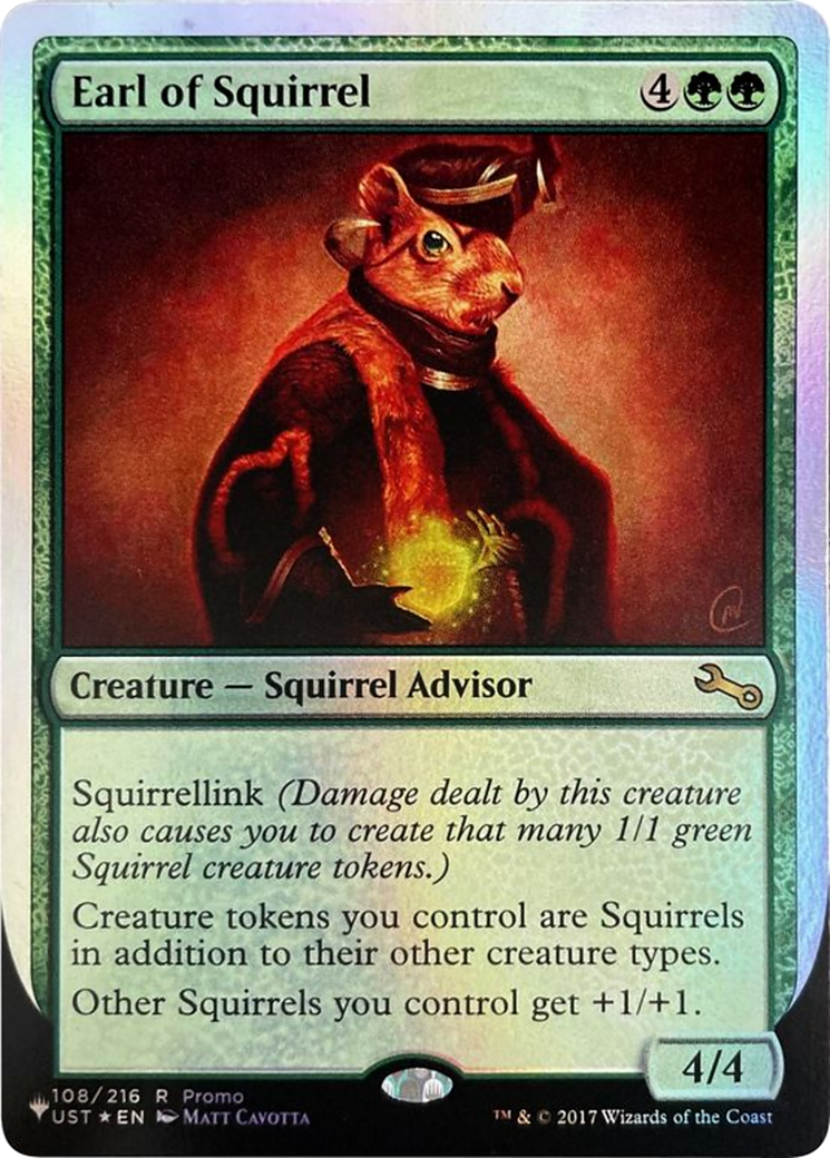 Image of Earl of Squirrel (Unfinity Foil Edition) [The List]