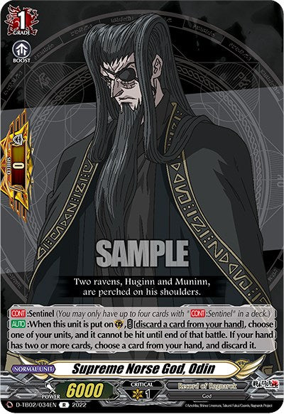 Image of Supreme Norse God, Odin (D-TB02/034EN) [Record of Ragnarok]