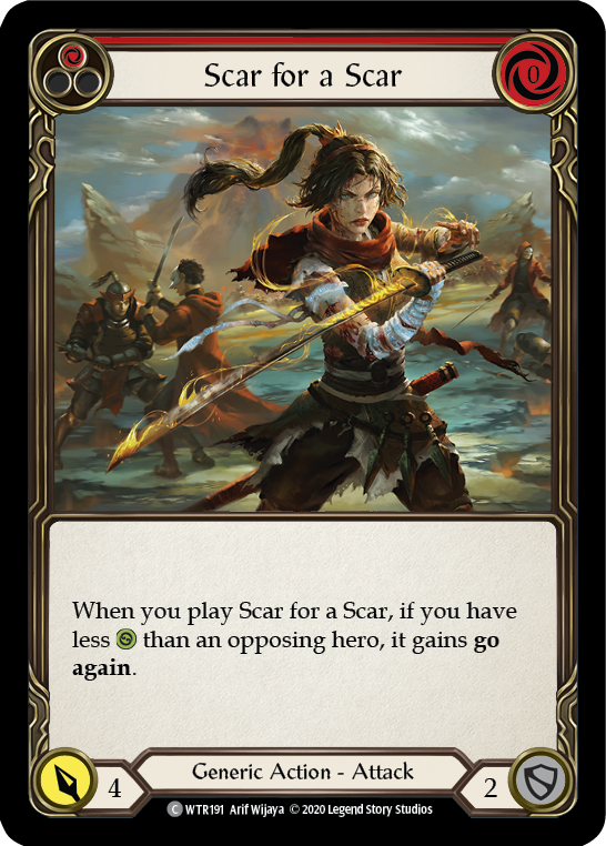 Image of Scar for a Scar (Red) [U-WTR191] (Welcome to Rathe Unlimited)  Unlimited Rainbow Foil