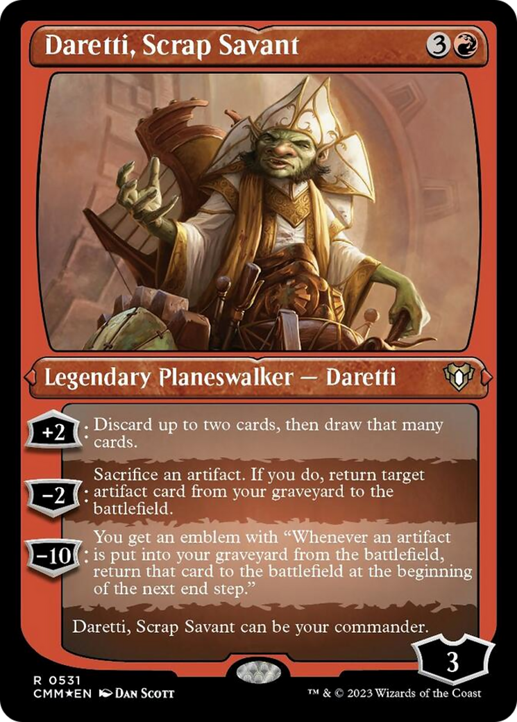Image of Daretti, Scrap Savant (Foil Etched) [Commander Masters]