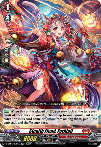Image of Stealth Fiend, Forktail (D-BT05/020EN) [Triumphant Return of the Brave Heroes]