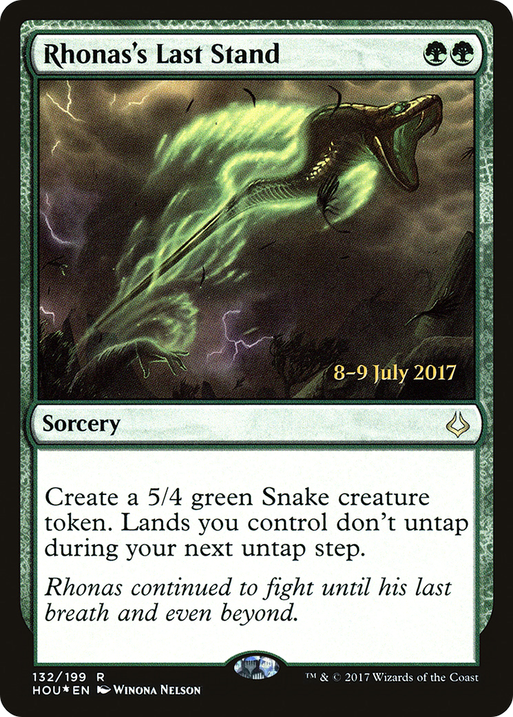 Image of Rhonas's Last Stand [Hour of Devastation Prerelease Promos]