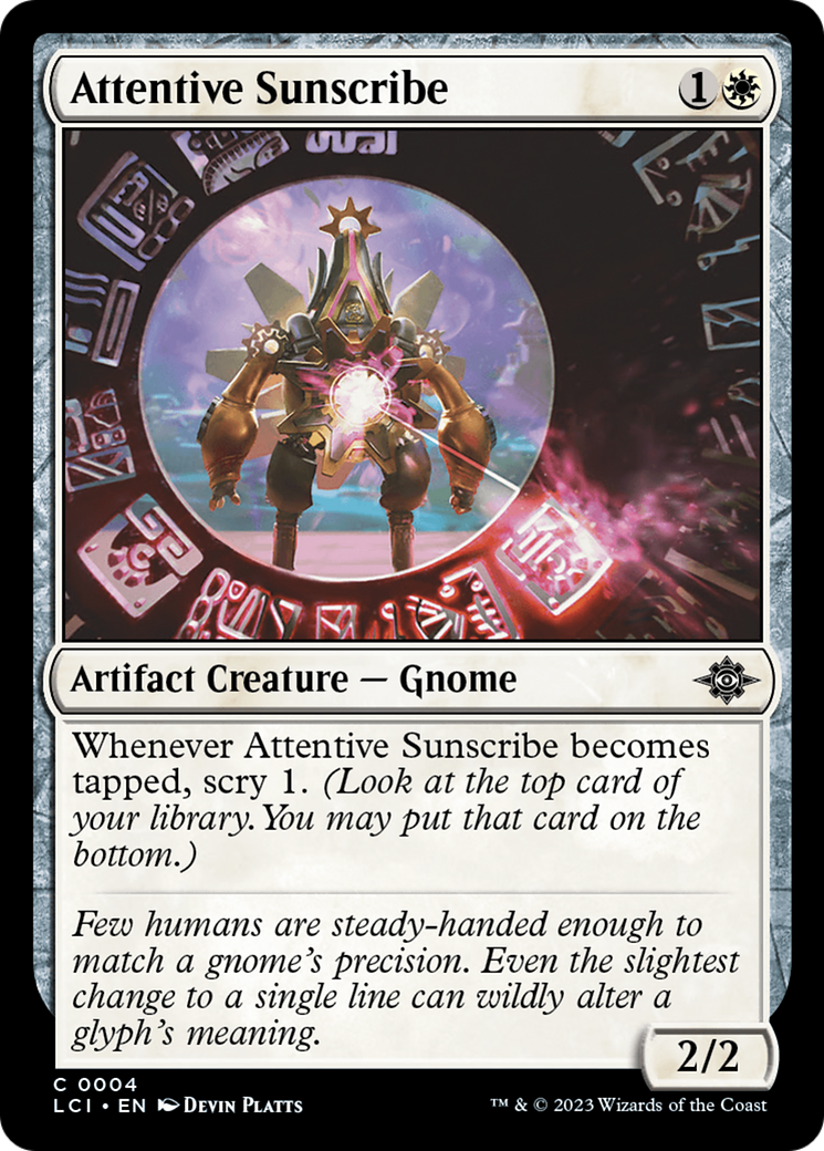 Image of Attentive Sunscribe [The Lost Caverns of Ixalan]