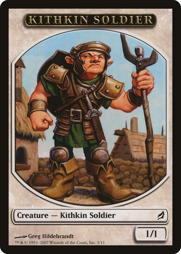 Image of Kithkin Soldier Token [Lorwyn Tokens]