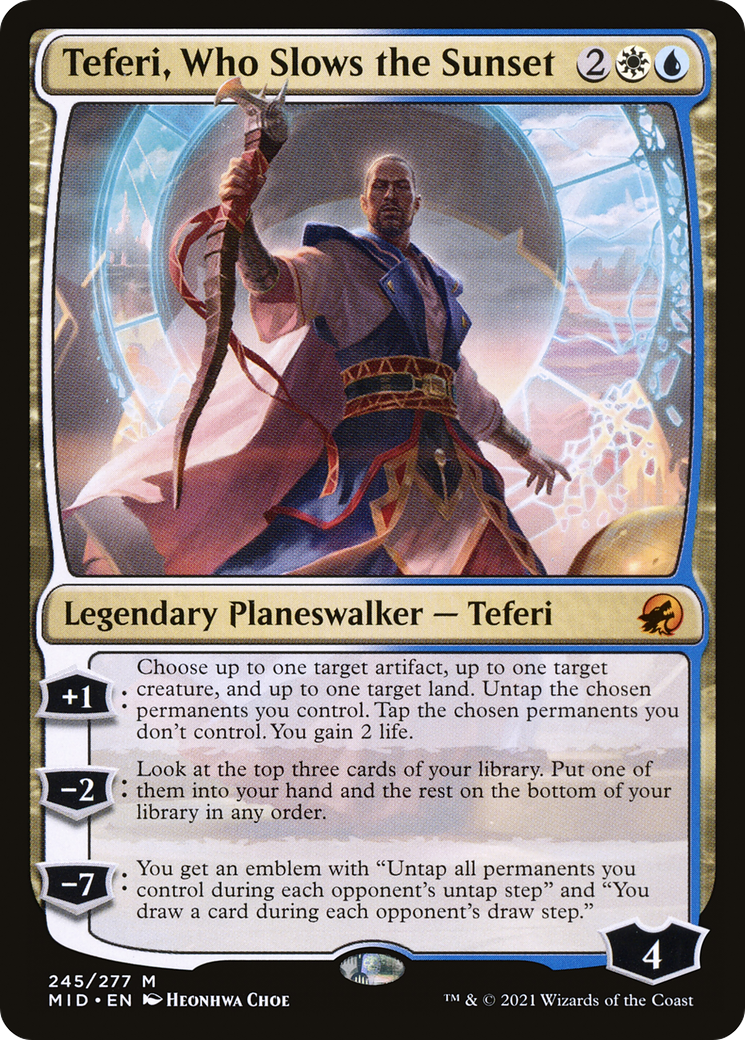 Image of Teferi, Who Slows the Sunset [Innistrad: Midnight Hunt]