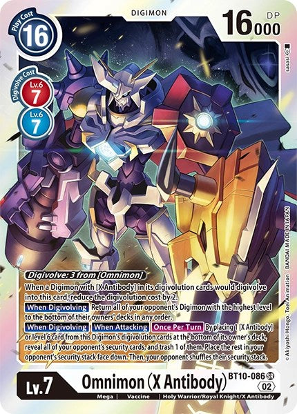 Image of Omnimon (X Antibody) [BT10-086] [Revision Pack Cards]