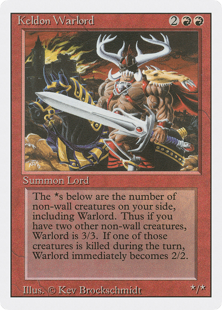 Image of Keldon Warlord [Revised Edition]