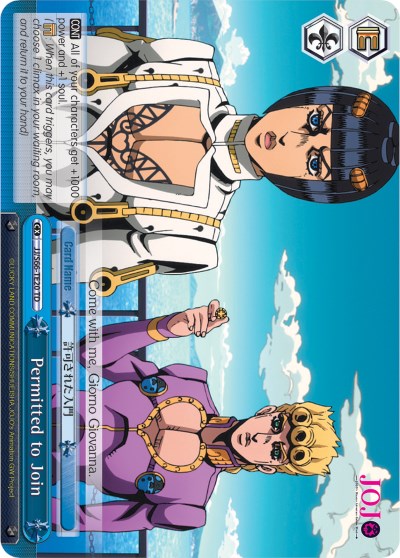 Image of Permitted to Join (JJ/S66-TE20 TD) [JoJo's Bizarre Adventure: Golden Wind]