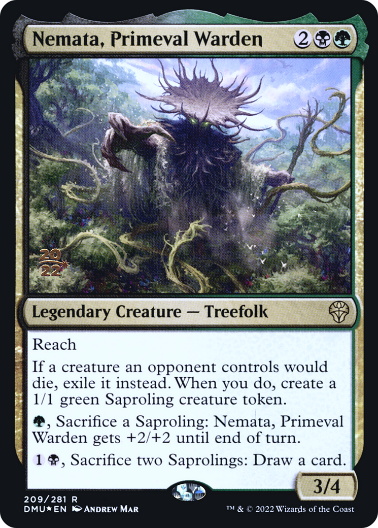 Image of Nemata, Primeval Warden [Dominaria United Prerelease Promos]
