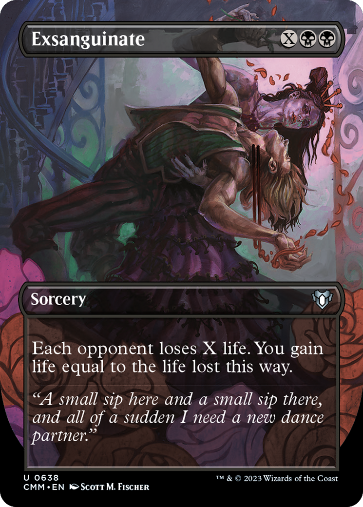 Image of Exsanguinate (Borderless Alternate Art) [Commander Masters]