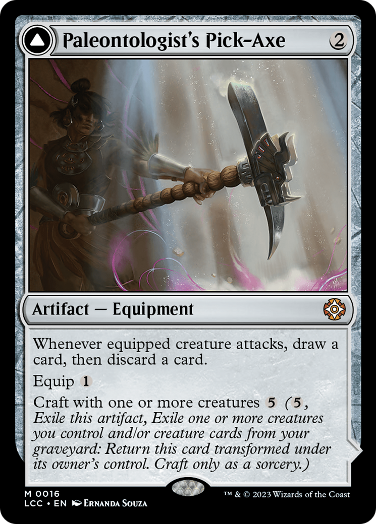 Image of Paleontologist's Pick-Axe (Extended Art) [The Lost Caverns of Ixalan Commander]
