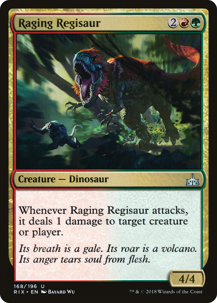 Image of Raging Regisaur [Rivals of Ixalan]