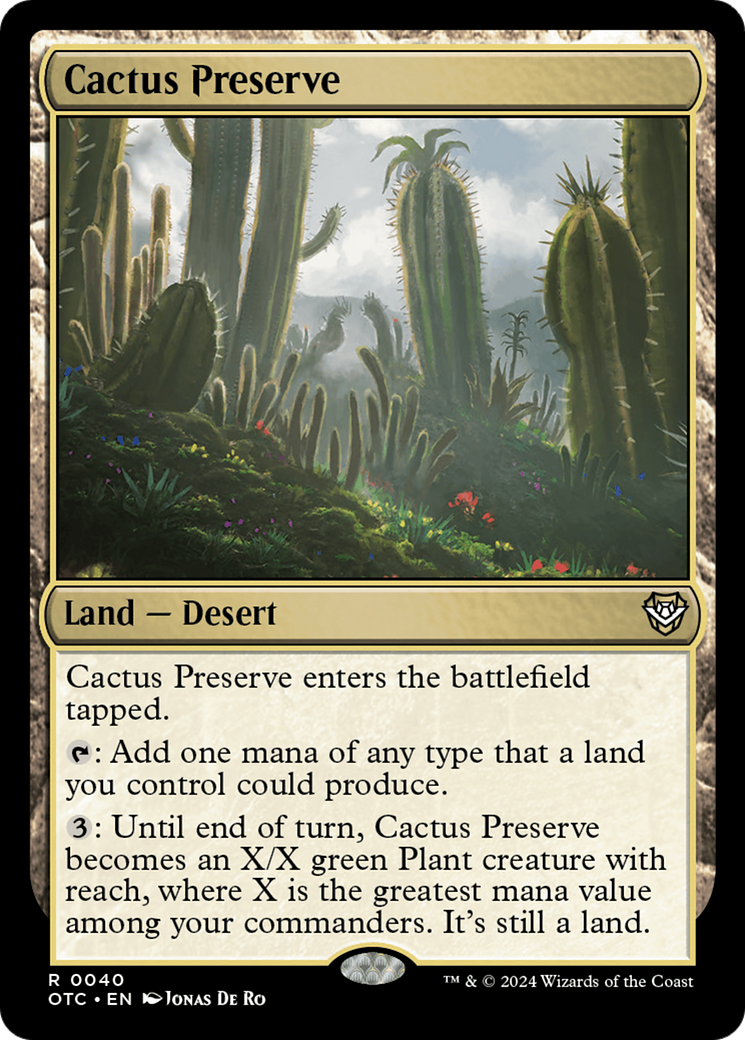 Image of Cactus Preserve [Outlaws of Thunder Junction Commander]