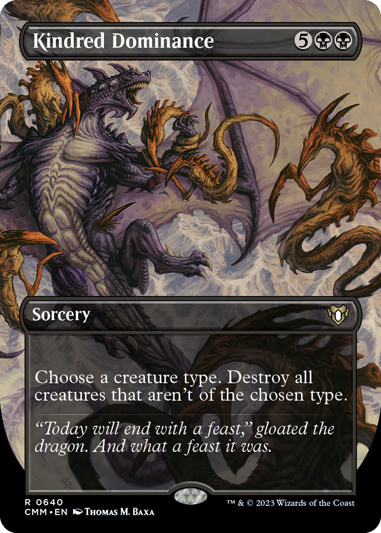 Image of Kindred Dominance (Borderless Alternate Art) [Commander Masters]